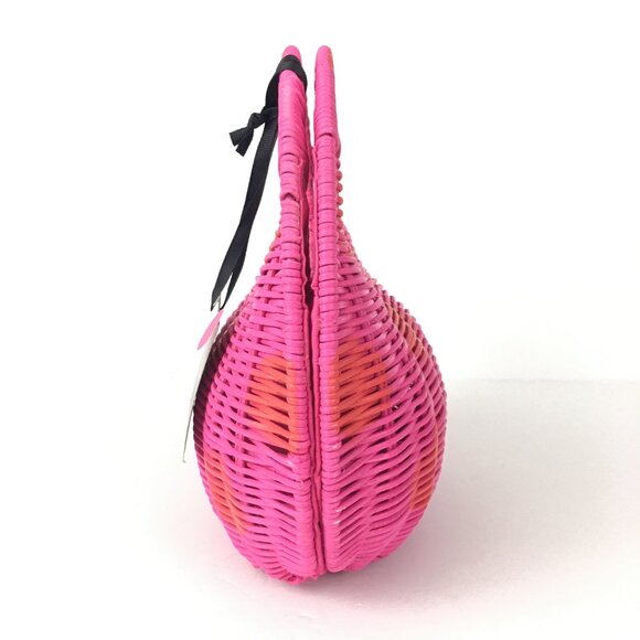 Kate Spade Polka Dot Wicker Crescent Bag - Picture 7 of 11